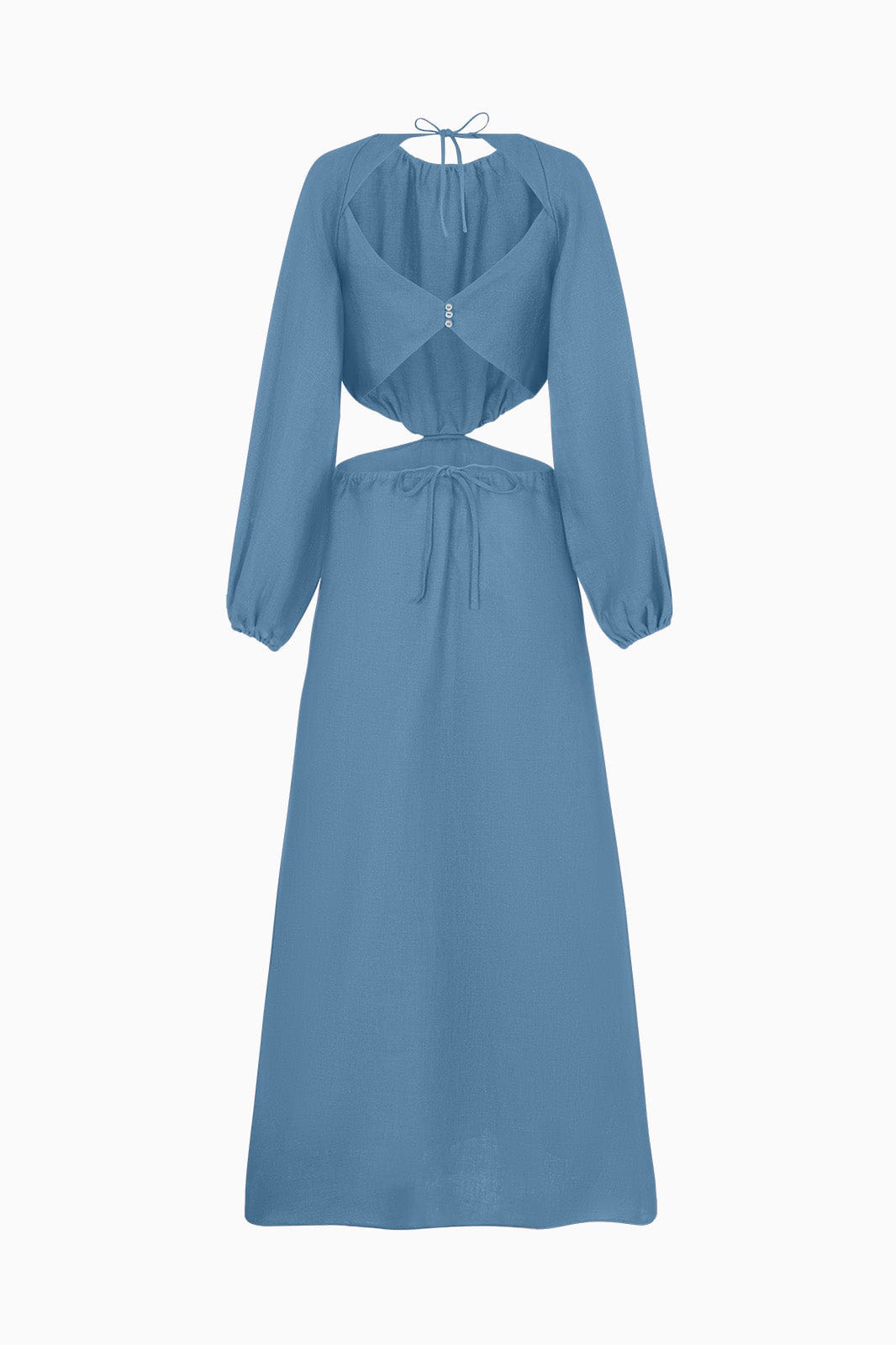 arkitaip Maxi Dresses The Emilia Cut-Out Maxi Dress in poppy blue