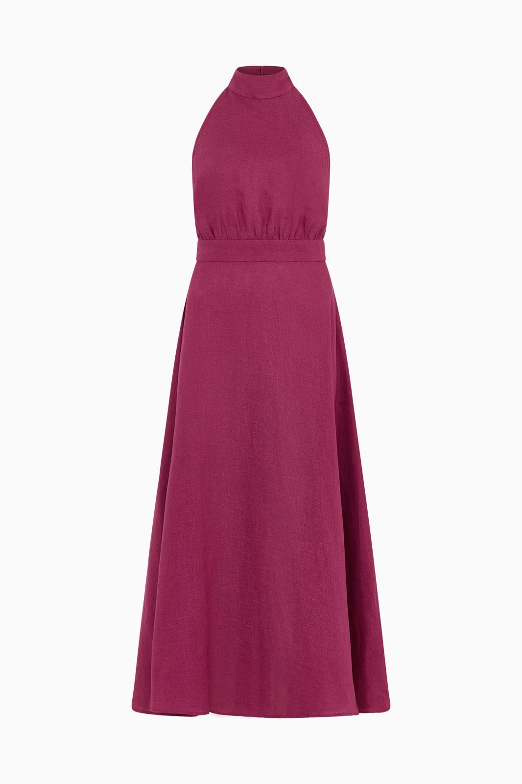 arkitaip Maxi Dresses The Isi Halterneck Dress in berry