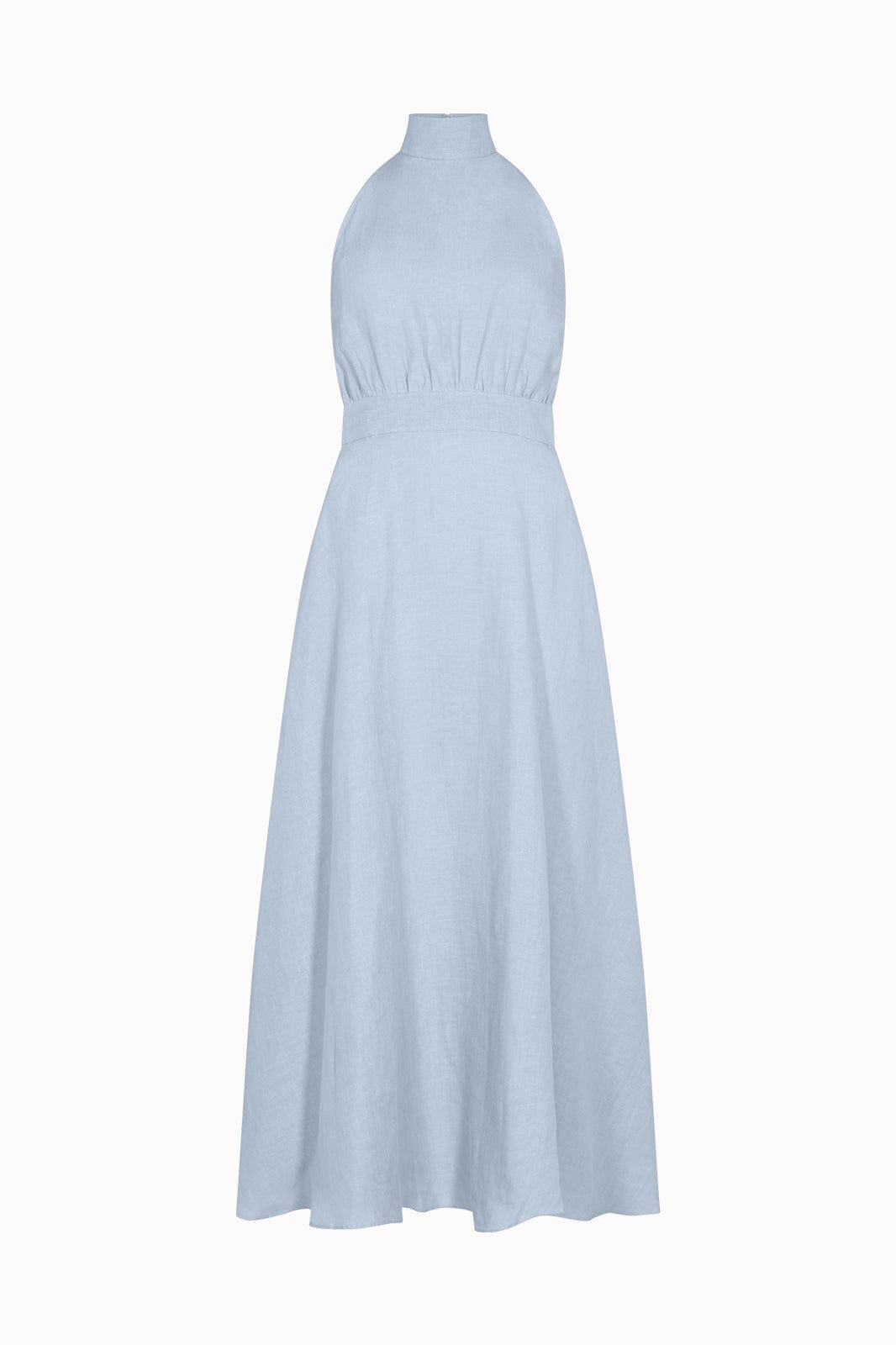 arkitaip Maxi Dresses The Isi Halterneck Dress in sky blue