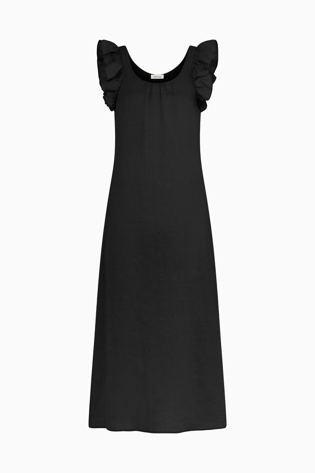 arkitaip Maxi Dresses The Jane Ruffled Maxi Dress in black