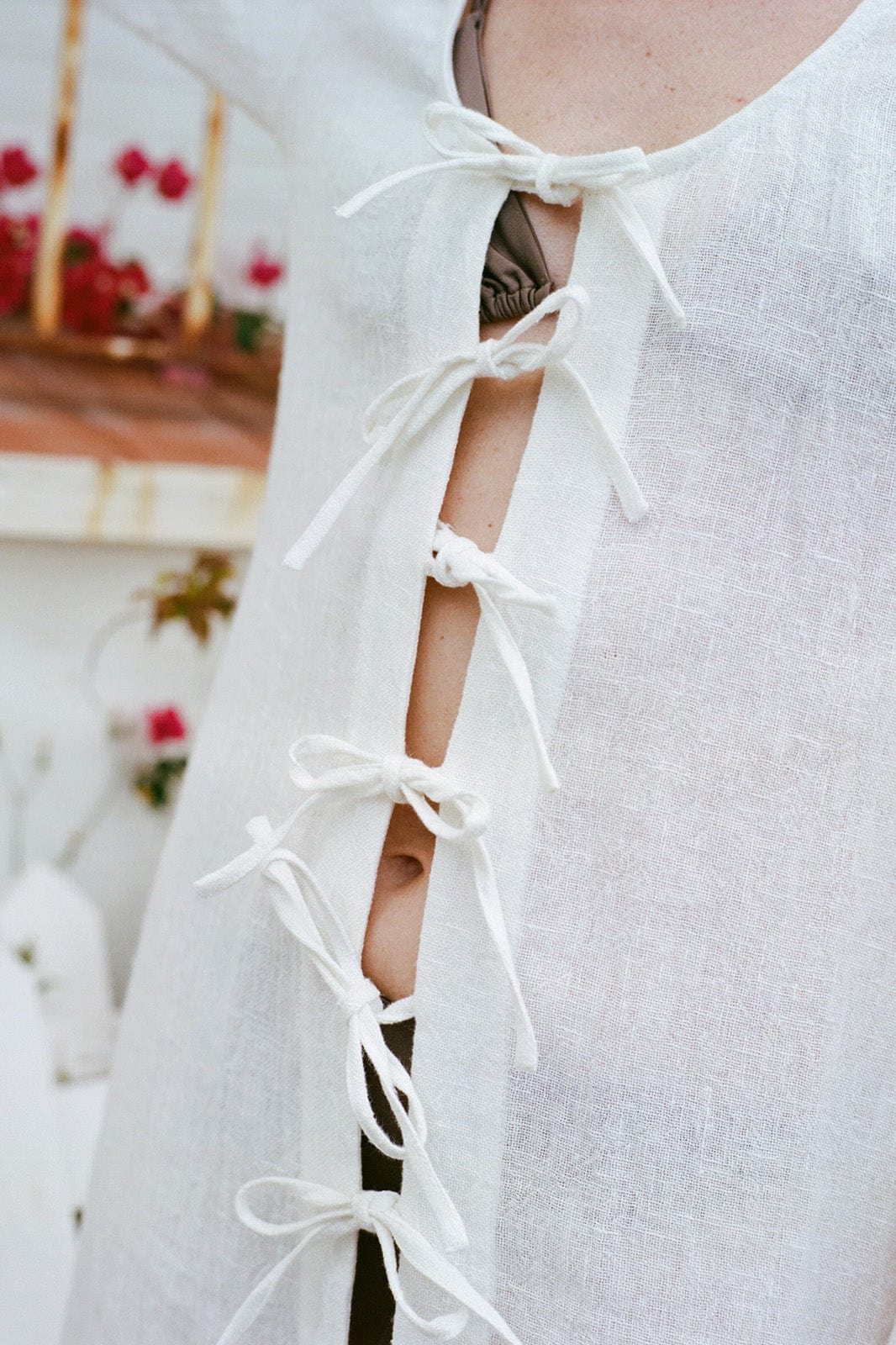 arkitaip Maxi Dresses The Michi Maxi Kaftan in off-white