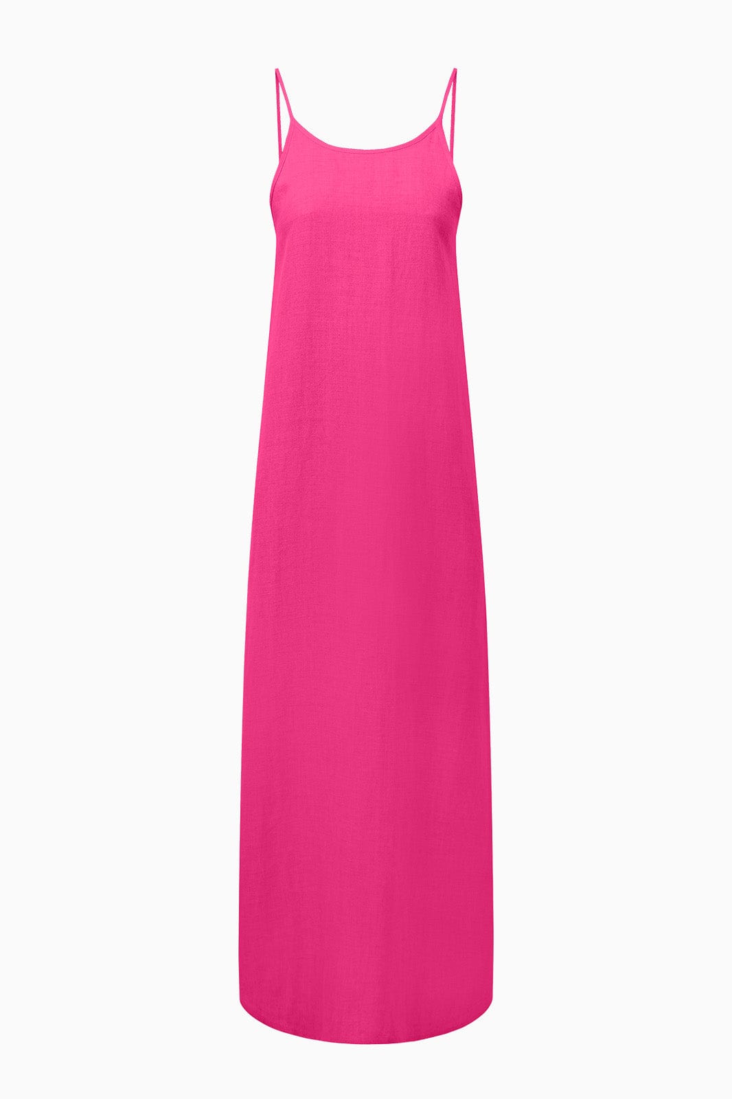 arkitaip Maxi Dresses The Trude Linen Slip Dress in hot pink