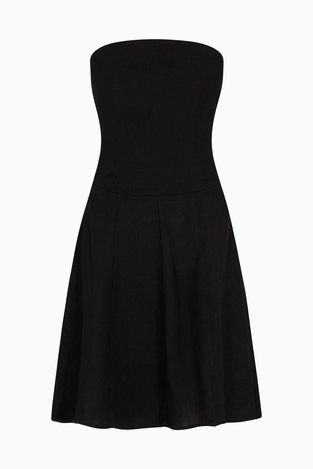 arkitaip Mini Dresses The Chiara Mini Bandeau Dress in black