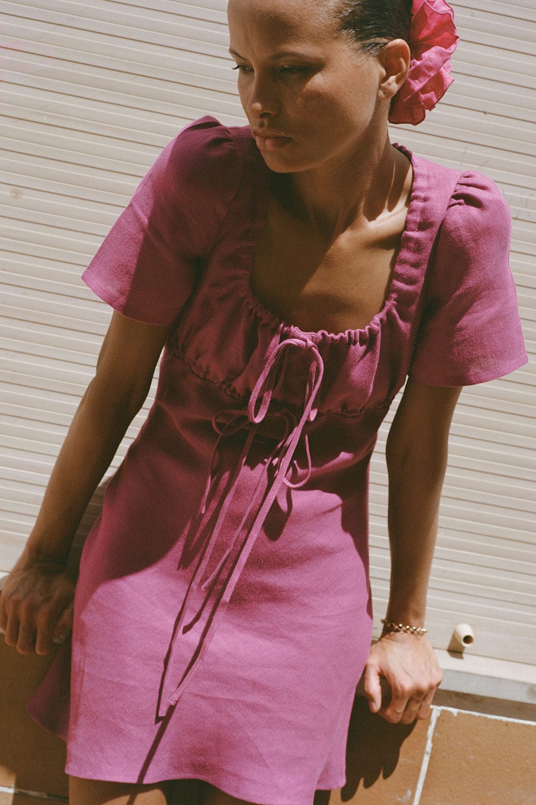 arkitaip Mini Dresses The Clementine Mini Dress in berry