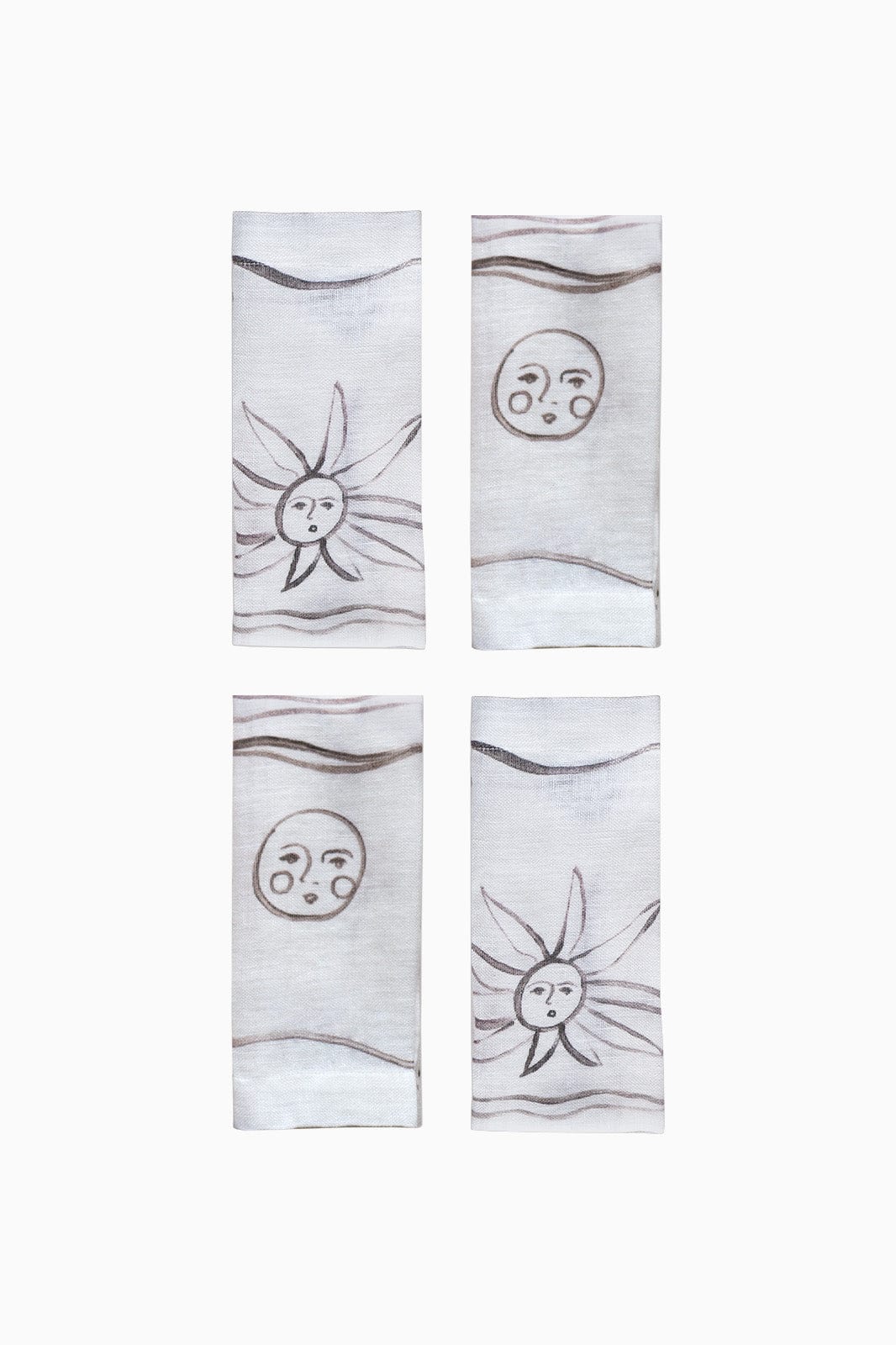 arkitaip Napkins arkitaip x Chiara Perano Set of Four Printed Linen Napkins