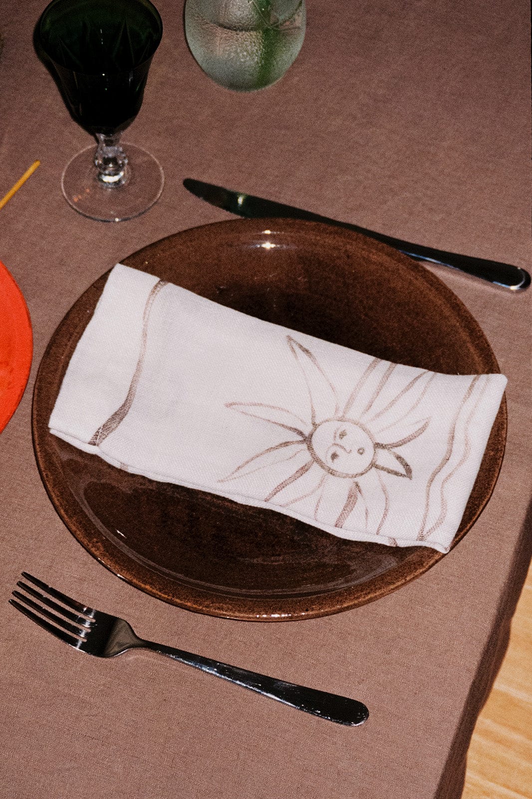 arkitaip Napkins arkitaip x Chiara Perano Set of Two Printed Linen Napkins