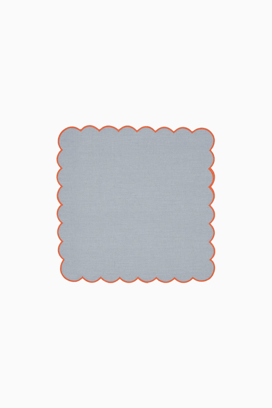 arkitaip Napkins Zero-Waste Scalloped Linen Napkins sky blue - Set of 2