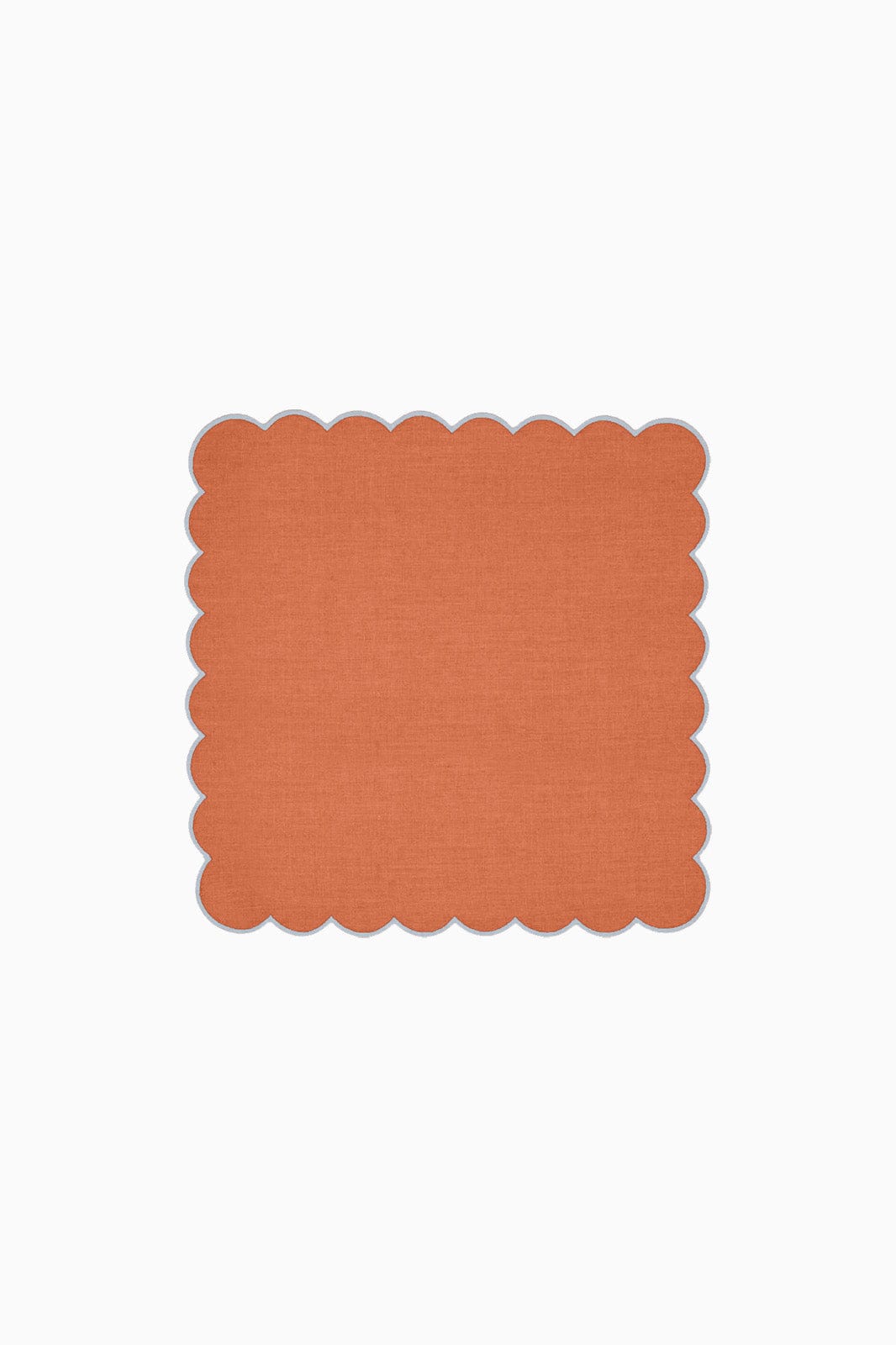 arkitaip Napkins Zero-Waste Scalloped Linen Napkins tangerine - Set of 2