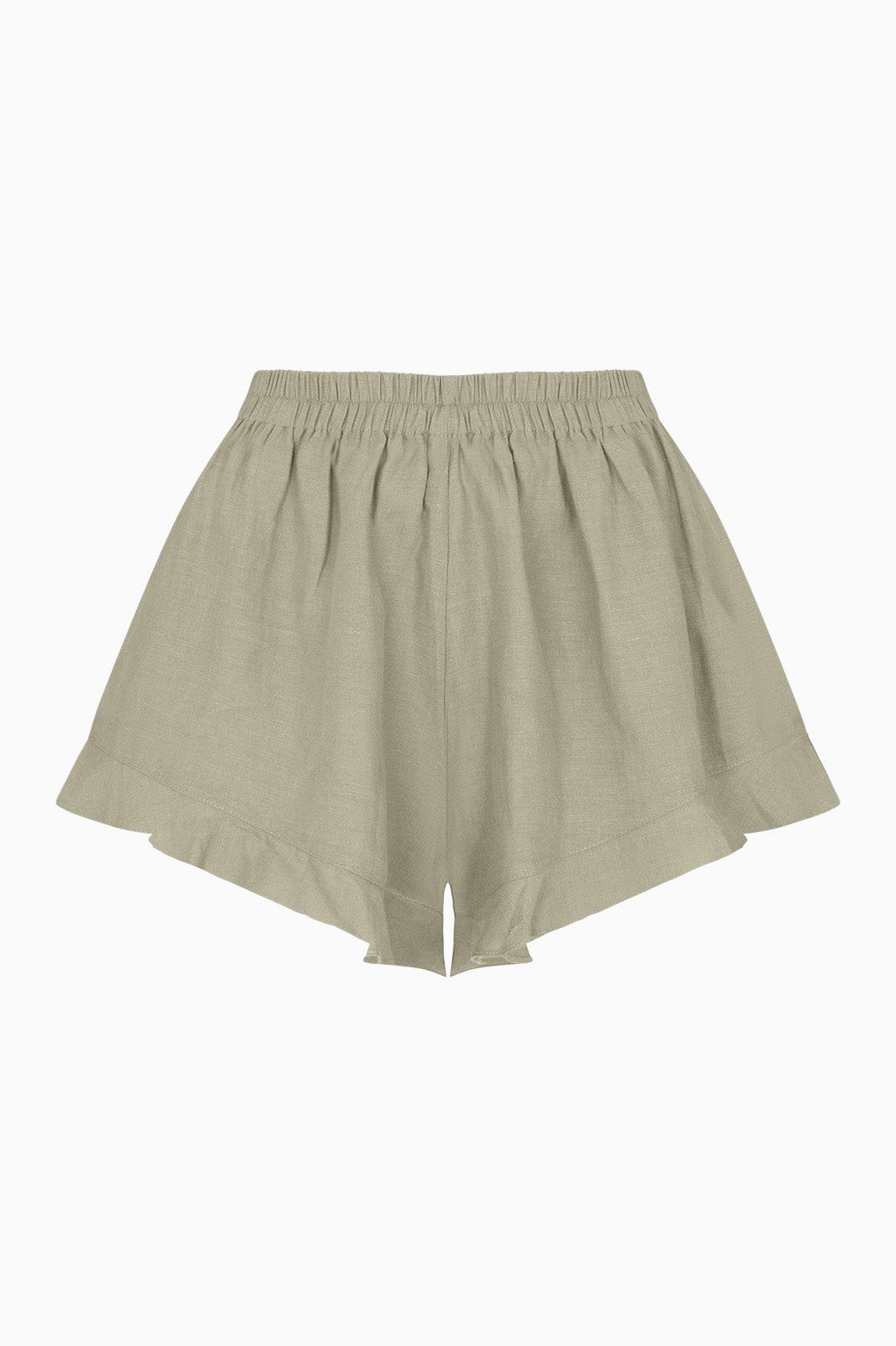arkitaip Shorts The Paula Ruffled Shorts in oatmeal