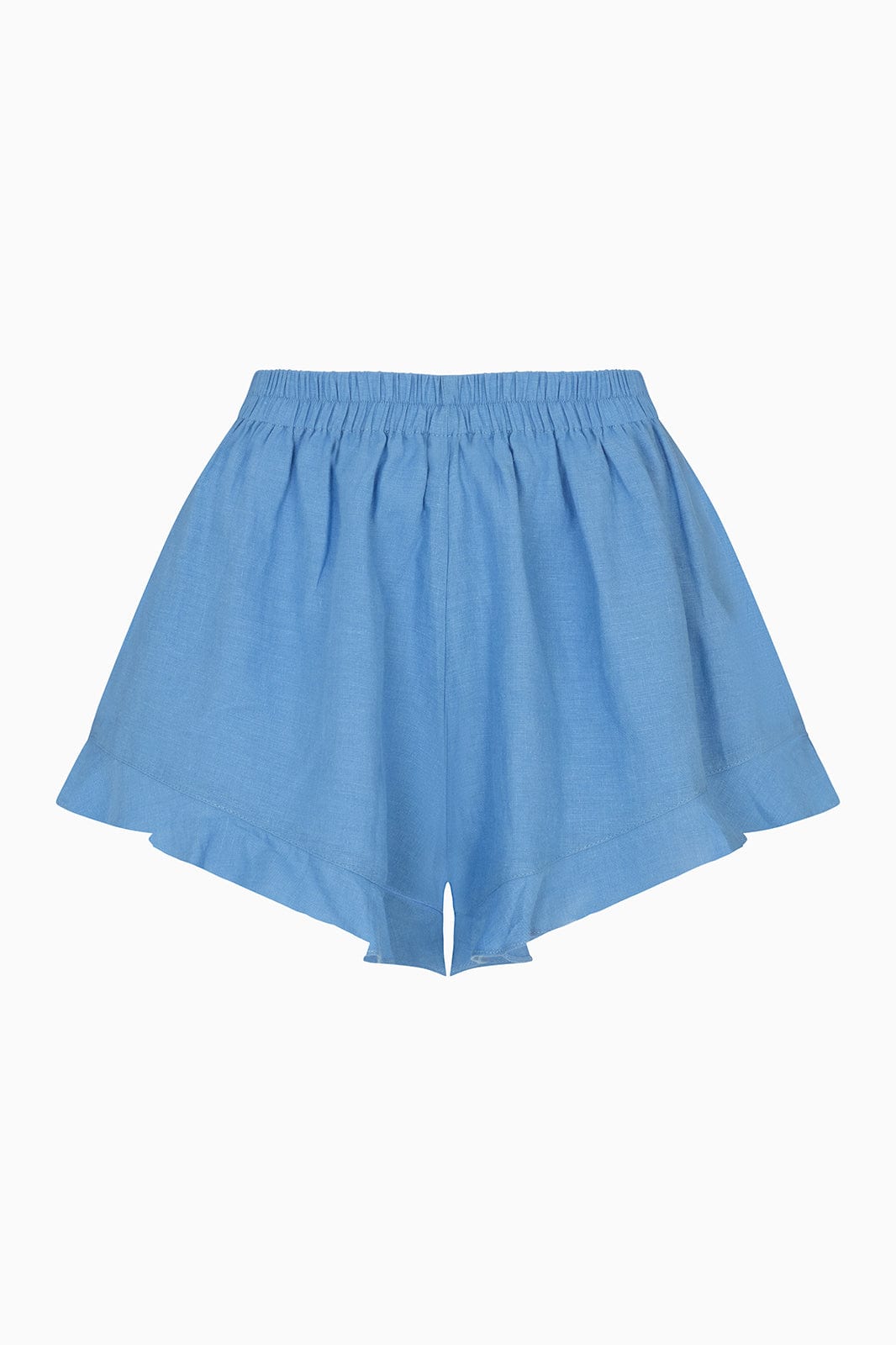 arkitaip Shorts The Paula Ruffled Shorts in poppy blue