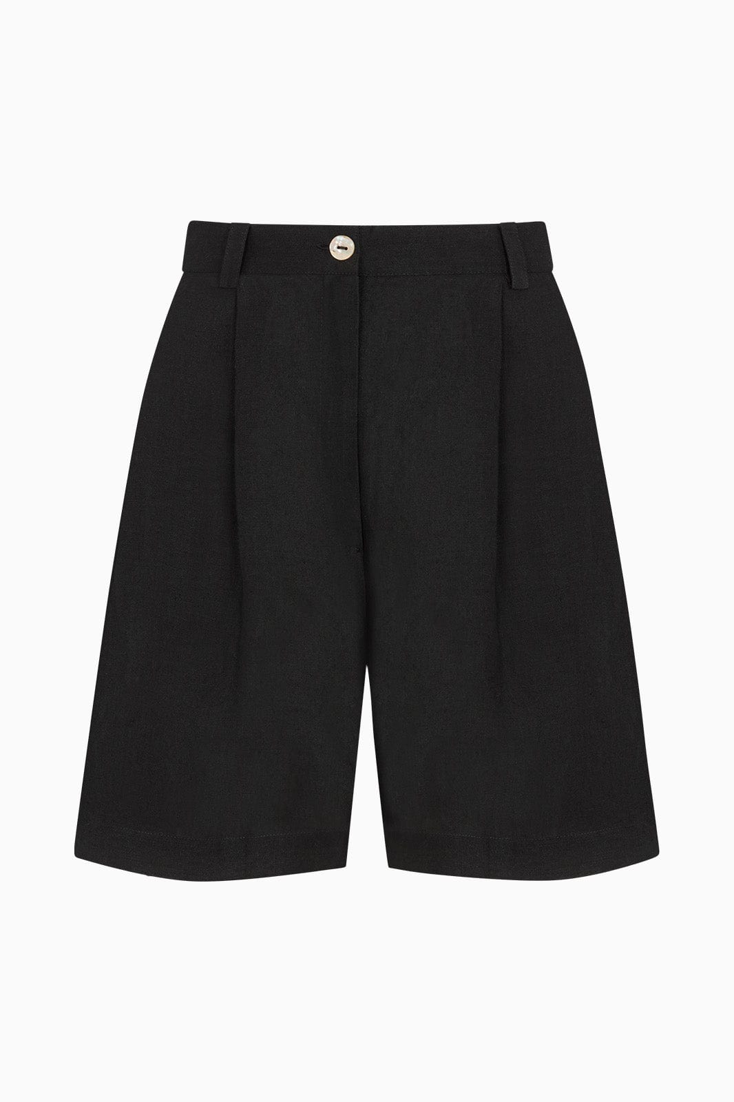 arkitaip Shorts The Sienna Pleated Shorts in black