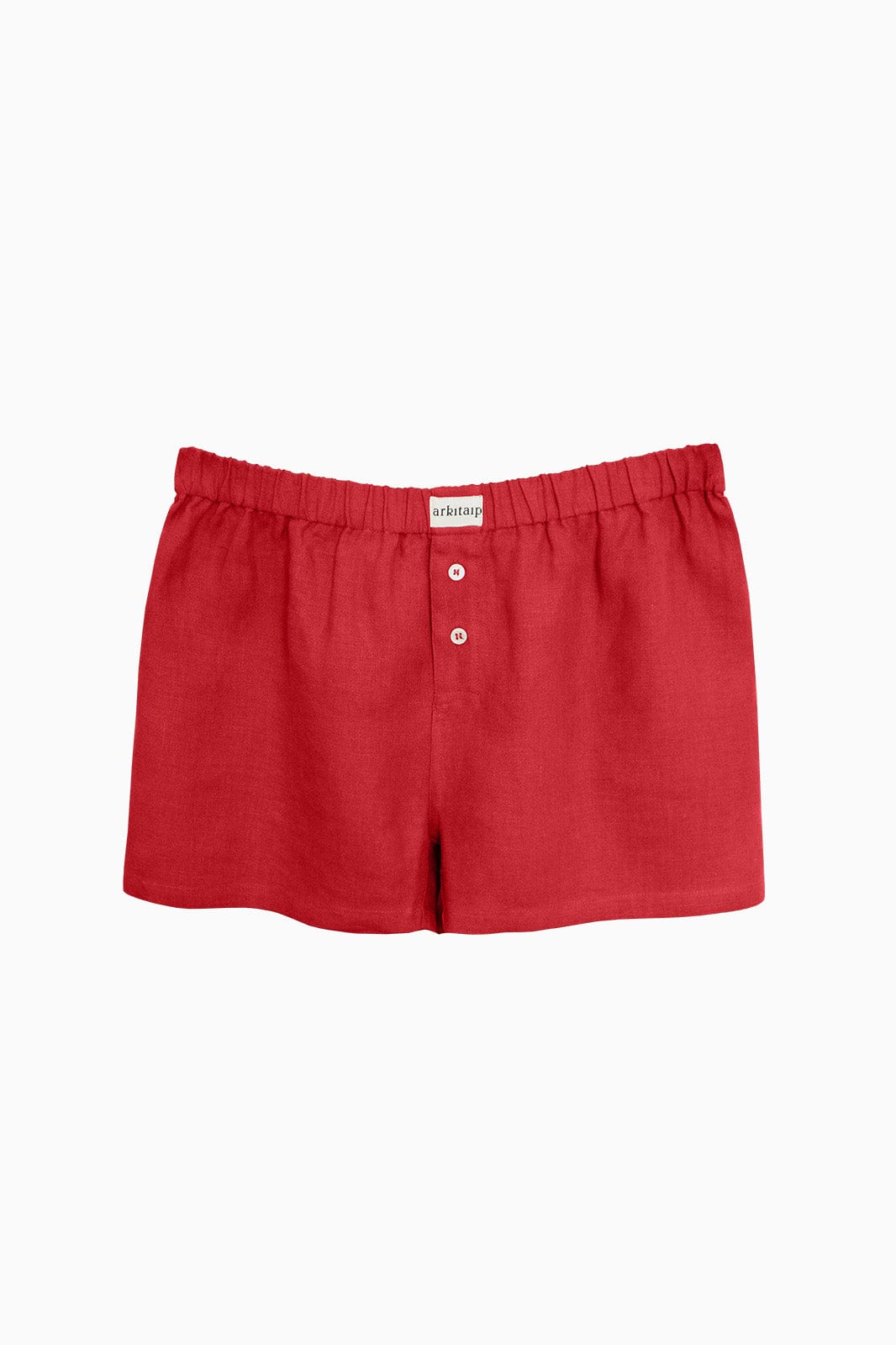 arkitaip Shorts XS / Red The Ella Unisex Linen Boxer Shorts