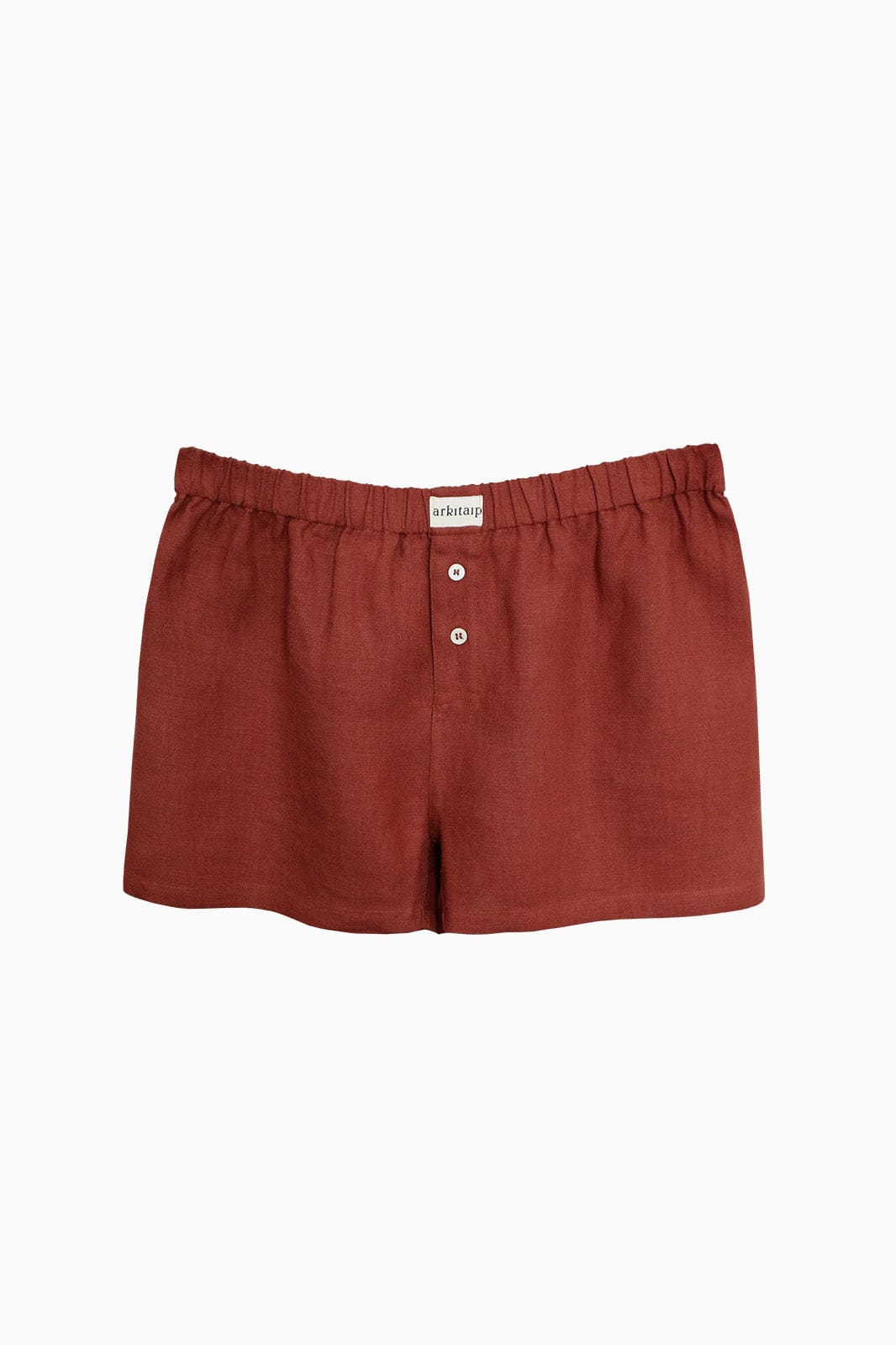 arkitaip Shorts XS / Terracotta The Ella Unisex Linen Boxer Shorts