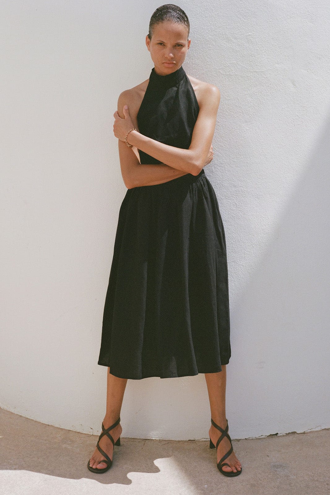 arkitaip Skirts The Paulina Midi Skirt in black