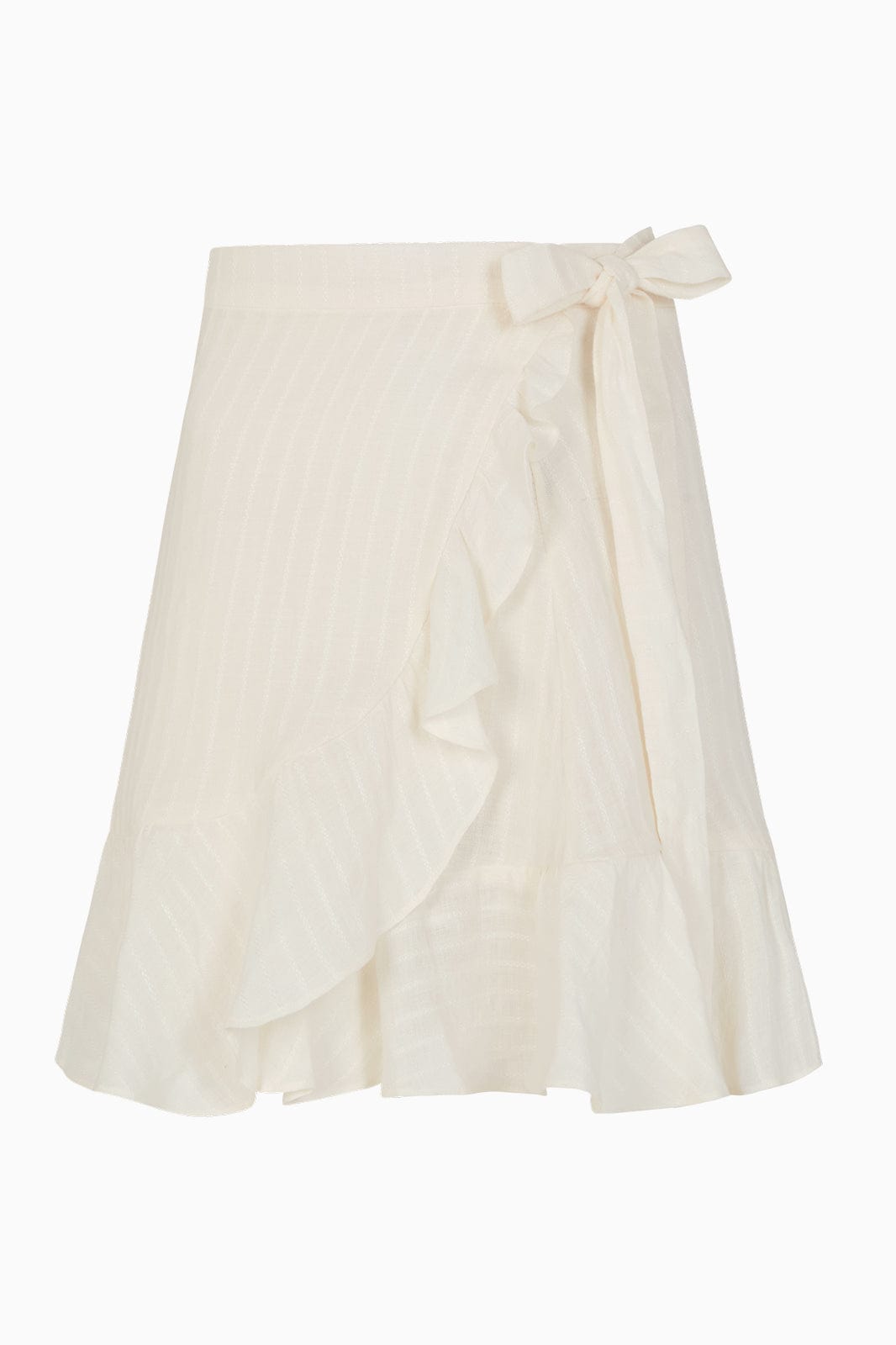 arkitaip Skirts The Sharon Ruffled Mini Skirt in off-white