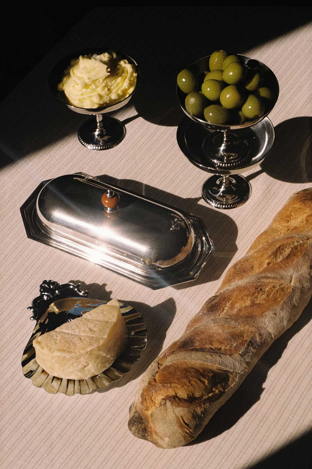 arkitaip table Vintage Stainless Steel Butter Dish