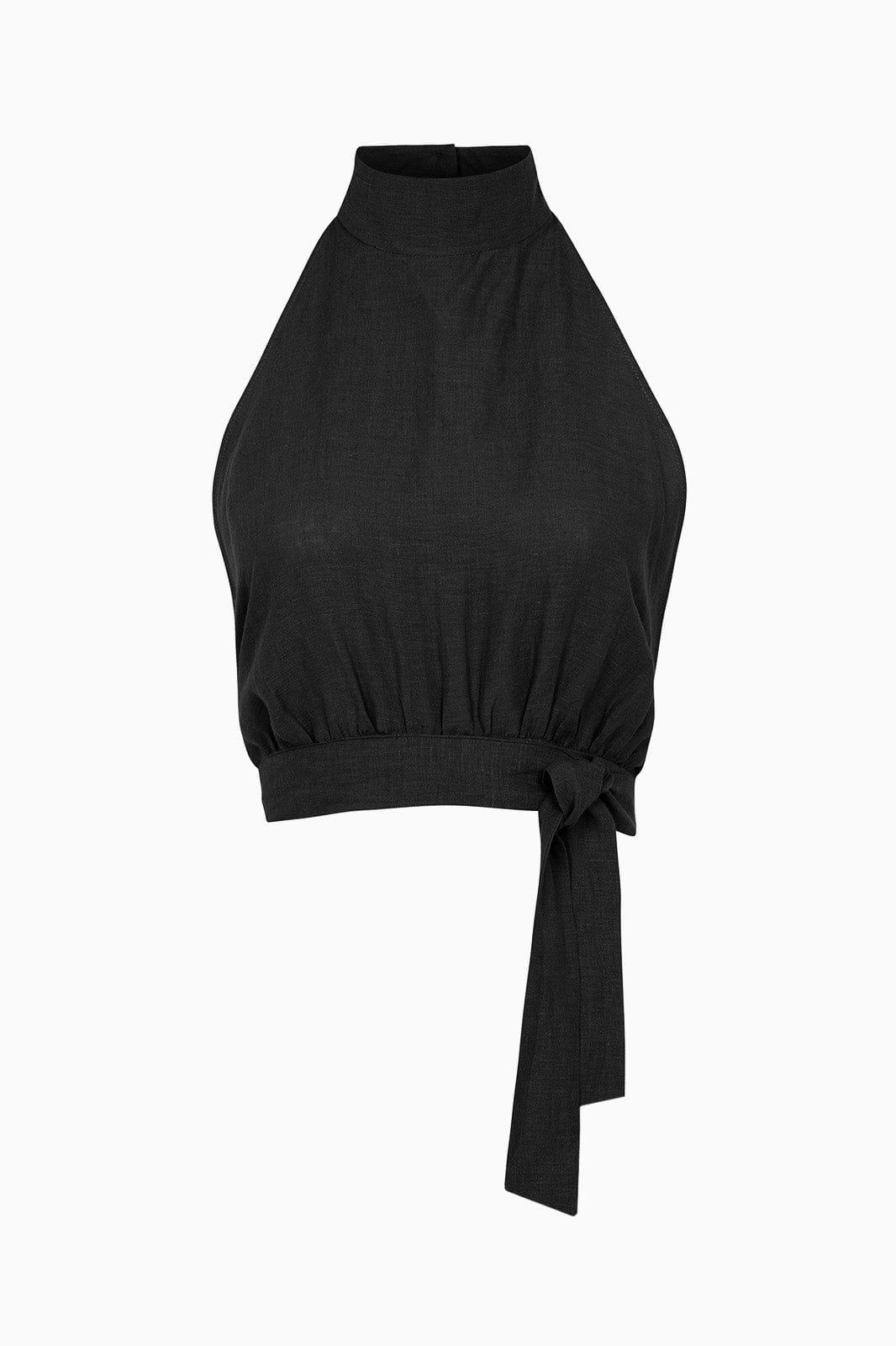 The Ronja Halterneck Top in black | arkitaip