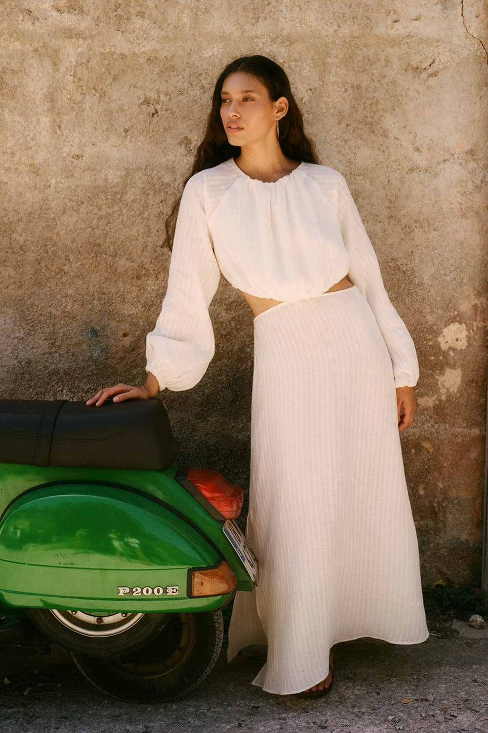 The Emilia Cut-Out Maxi Dress in black
