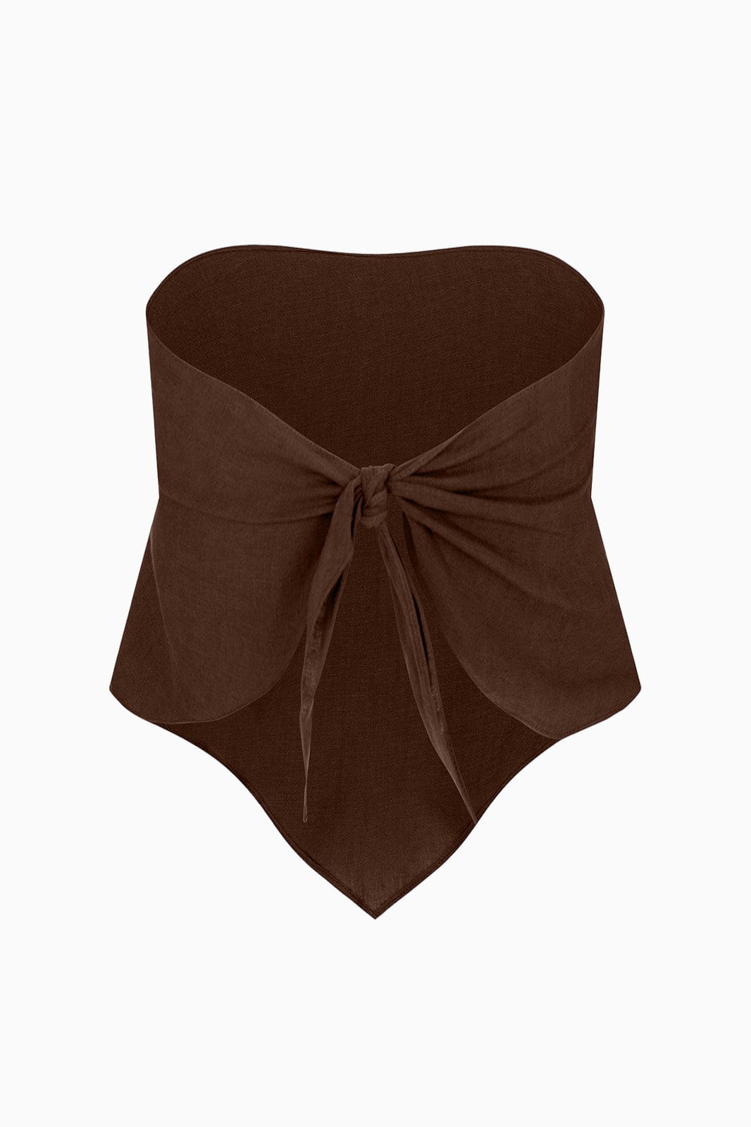 arkitaip Tops The Ida Scarf Top in chocolate