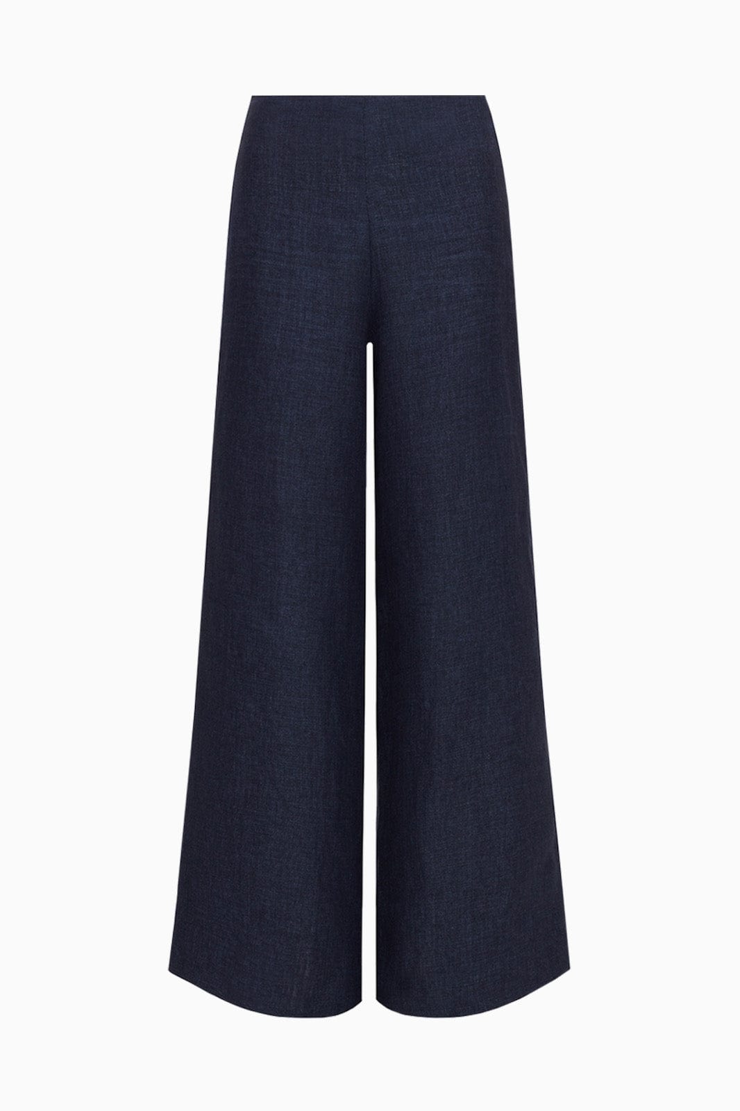 arkitaip Trousers The Clara Wide Leg Linen Trousers in denim blue