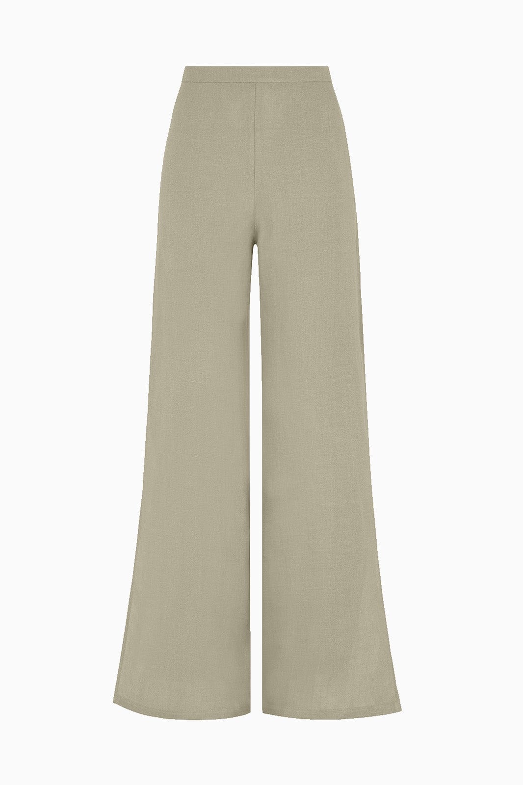 arkitaip Trousers The Lena Wide-Leg Trousers With Slit in oatmeal
