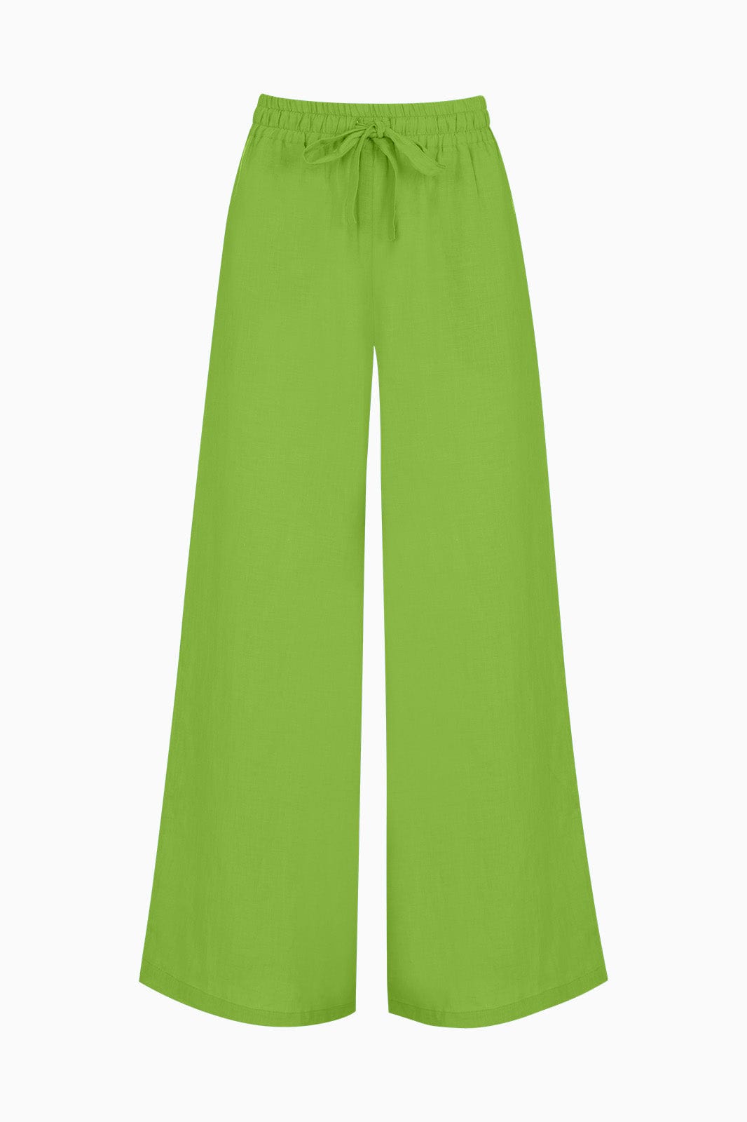 arkitaip Trousers The Marina Drawstring Trousers in apple green