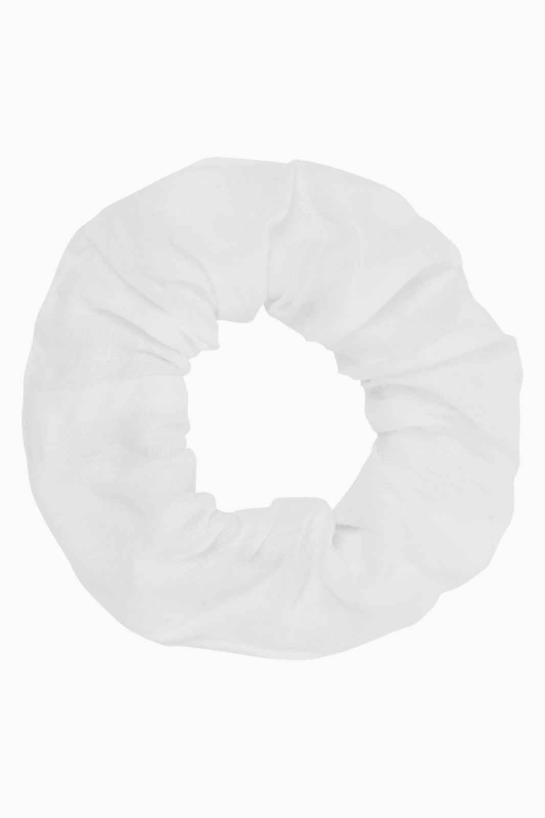 arkitaip Accessories White Zero-Waste Linen Scrunchie