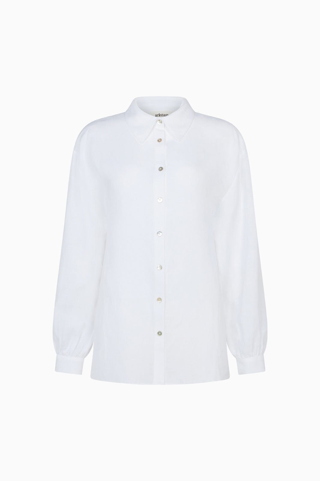 arkitaip Blouses The Blanca Lounge Shirt in white