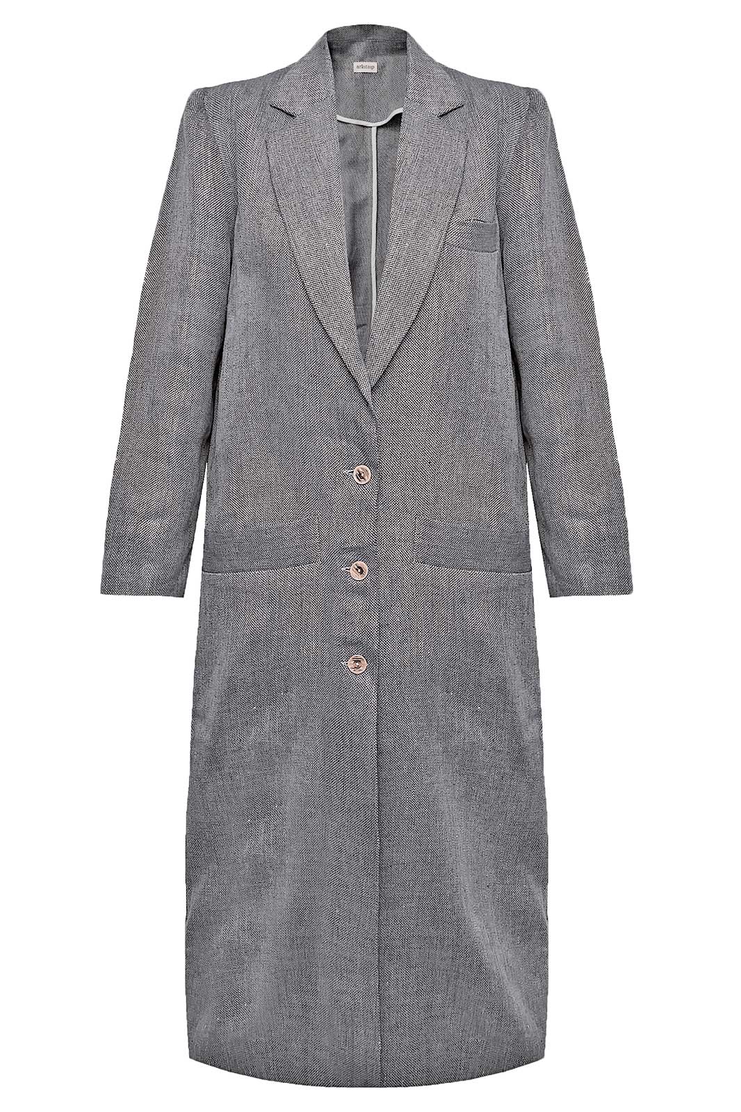 arkitaip Coats The Peppi Duster Coat in Denim Blue