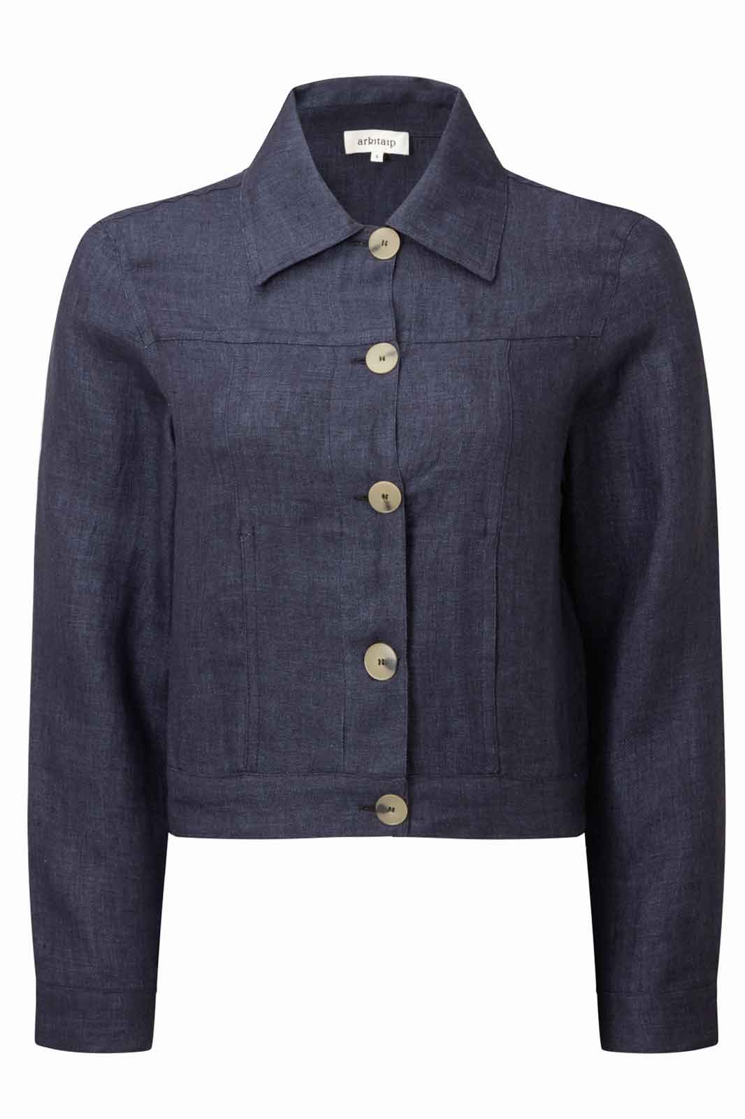 arkitaip Jackets The Elba Cropped Jacket in Denim Blue
