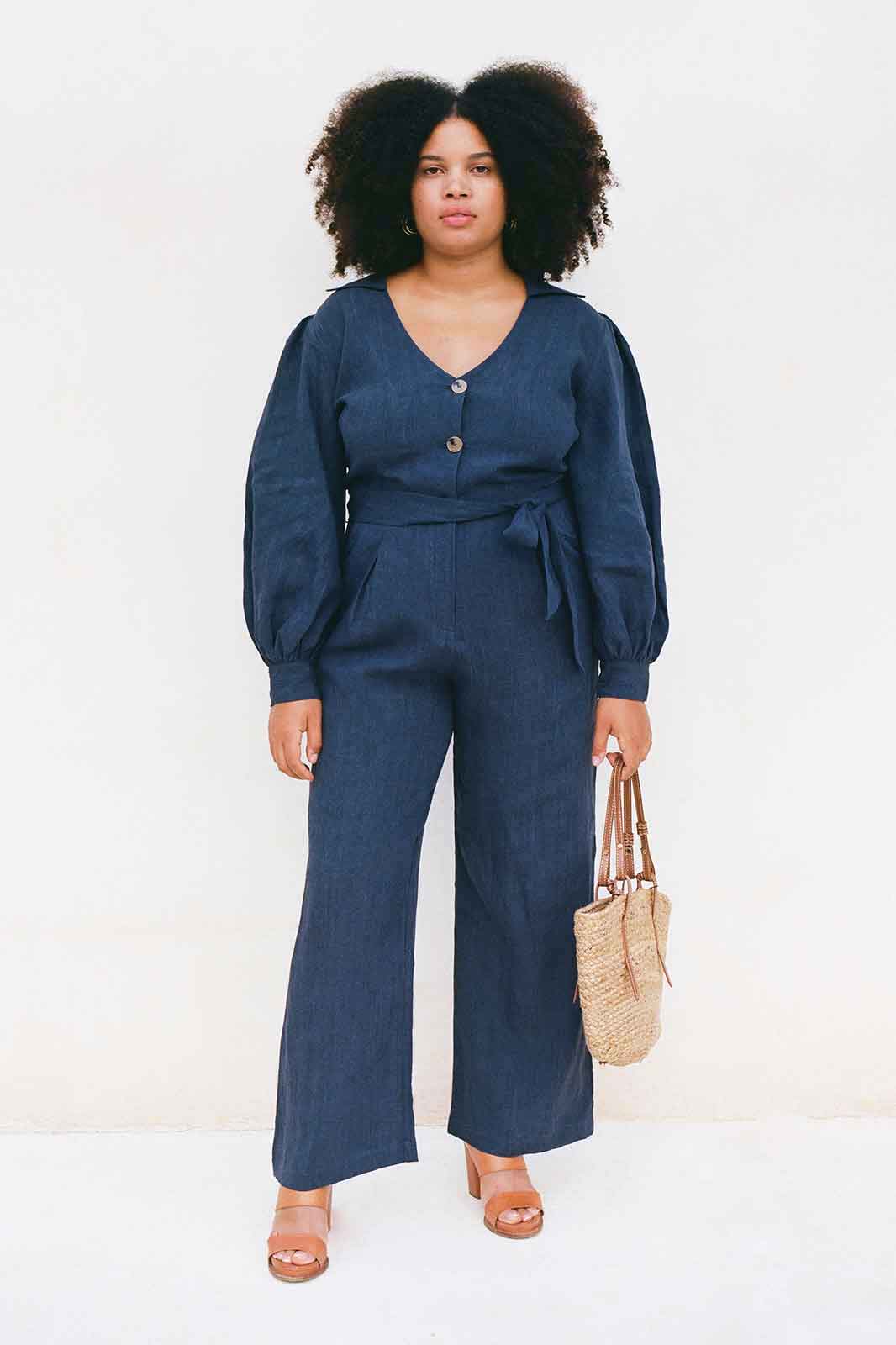 arkitaip Jumpsuits The Bianca  Jumpsuit in Blue - Archive Sale