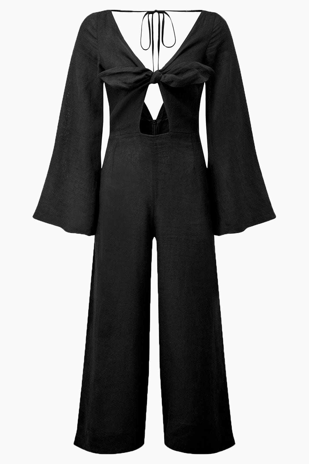 arkitaip Jumpsuits The Greta Linen Jumpsuit in Black