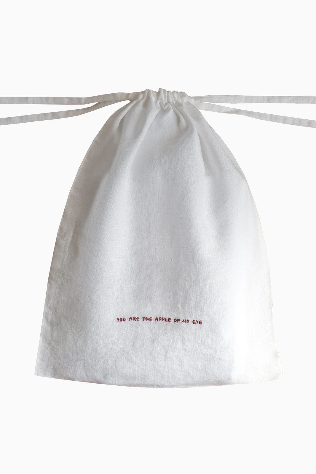 arkitaip Kitchen Towels White/Red Gratitude Fruits & Veggies Bag 'You Are The Apple Of My Eye'