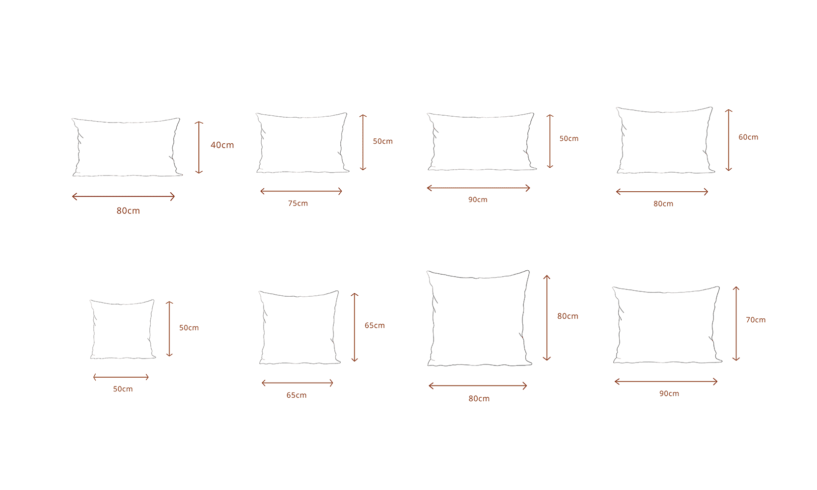 arkitaip Pillowslips The Ruffled Casita Linen Pillowslips Set in White