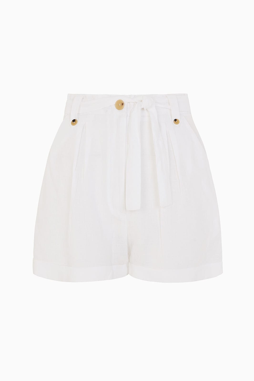 arkitaip Shorts The Nina Pleated Shorts in white