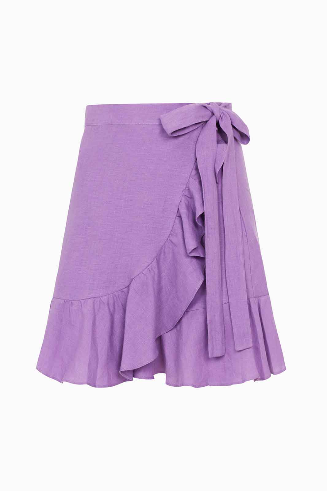 arkitaip Skirts The Sharon Ruffled Mini Skirt in Purple