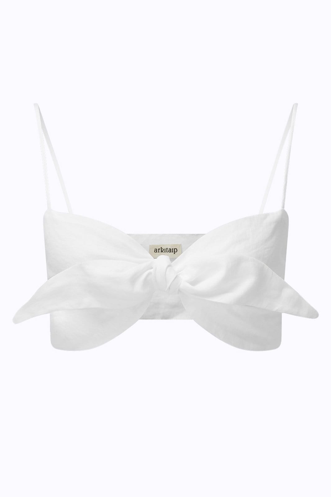 arkitaip Tops One Size / White The Xavi Linen Bandeau Top in White - Archive Sale