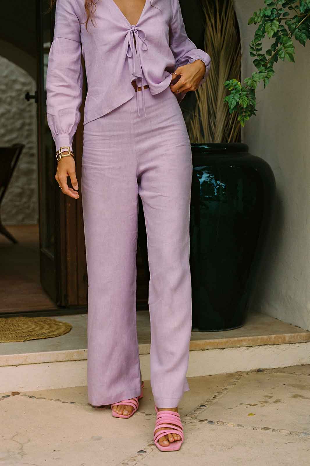 arkitaip Trousers The Clara Trousers in Lavender - Sample
